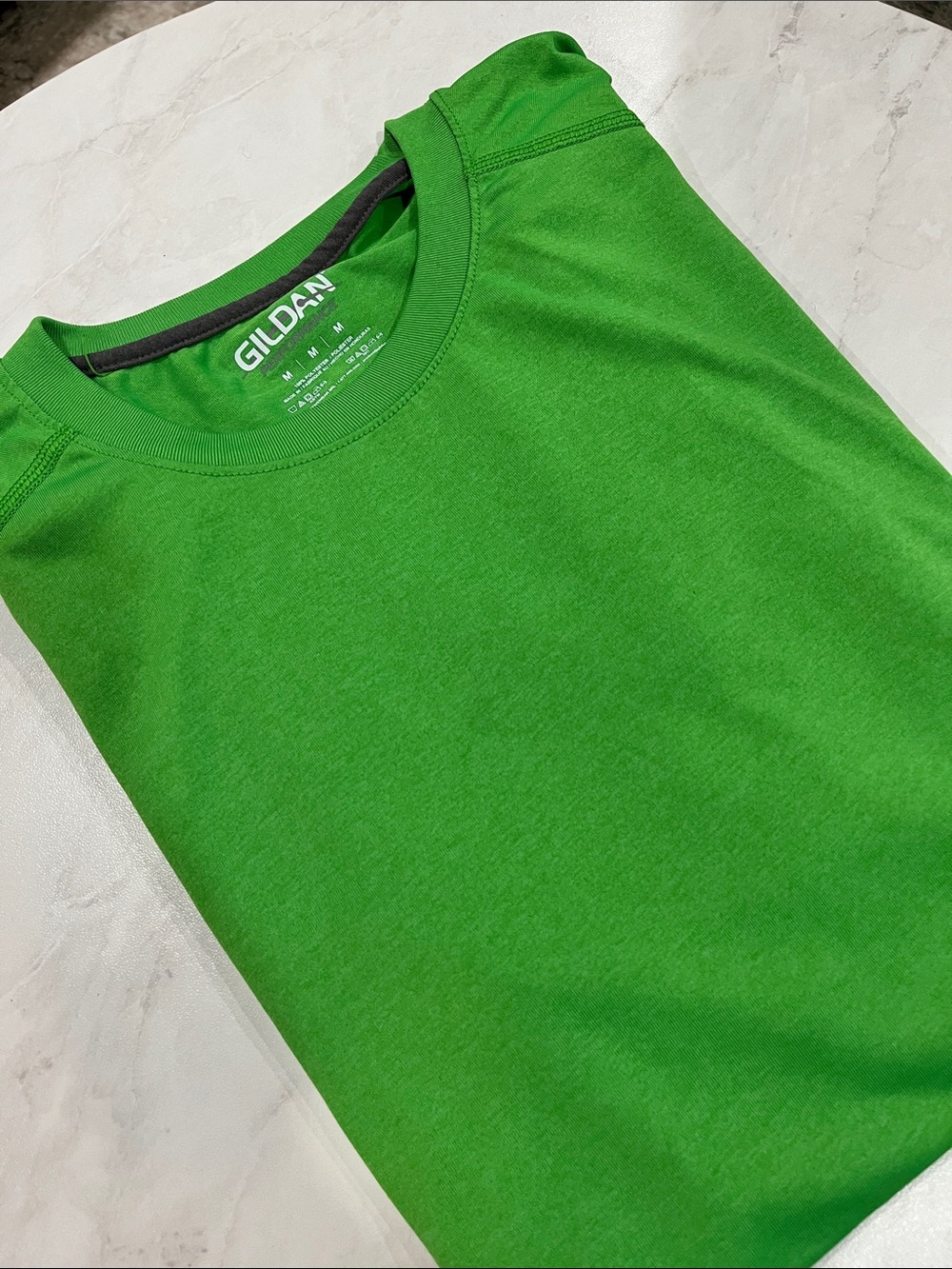 Gildan Men's Short Sleeve Crew Tee in Bright Green